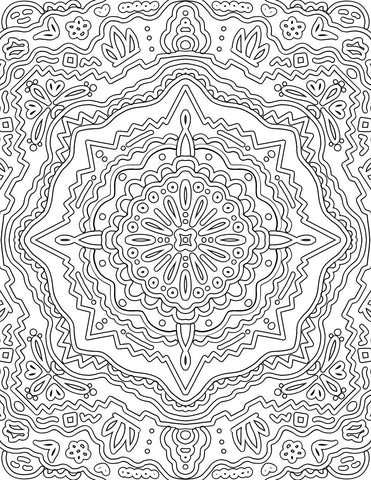 Patterned Coloring Page