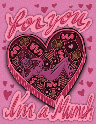 "For You, I'm a Munch" VDay Card